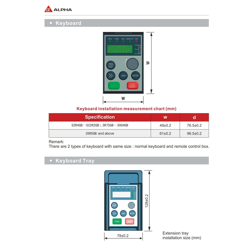 Alpha 6000E 2.2KW AC Current Vector Frequency Inverter with CE (Accept OEM)