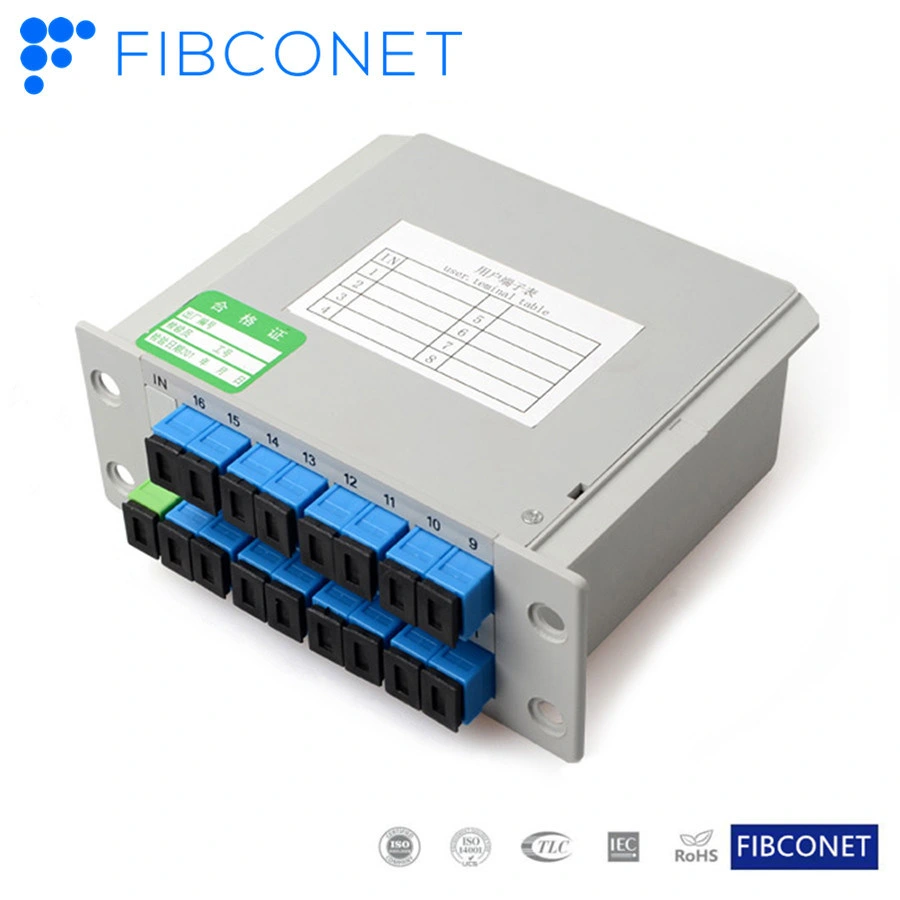 Hot Sales FTTH Fiber Optic Sc APC Upc G657A1 Sc Optic Cassette PLC