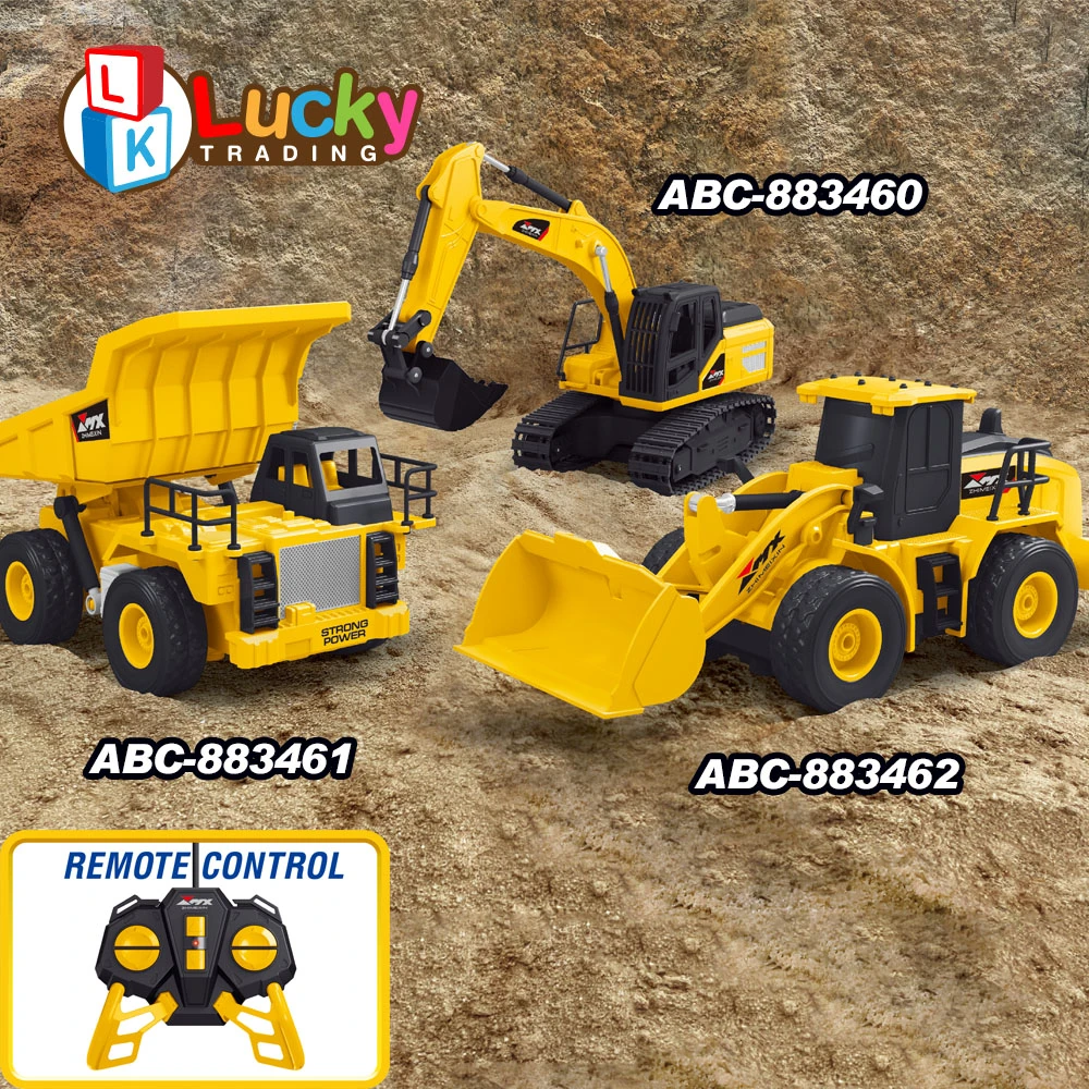 1/24 Scale Front Loader Construction Vehicles Toys Remote Control Bulldozer