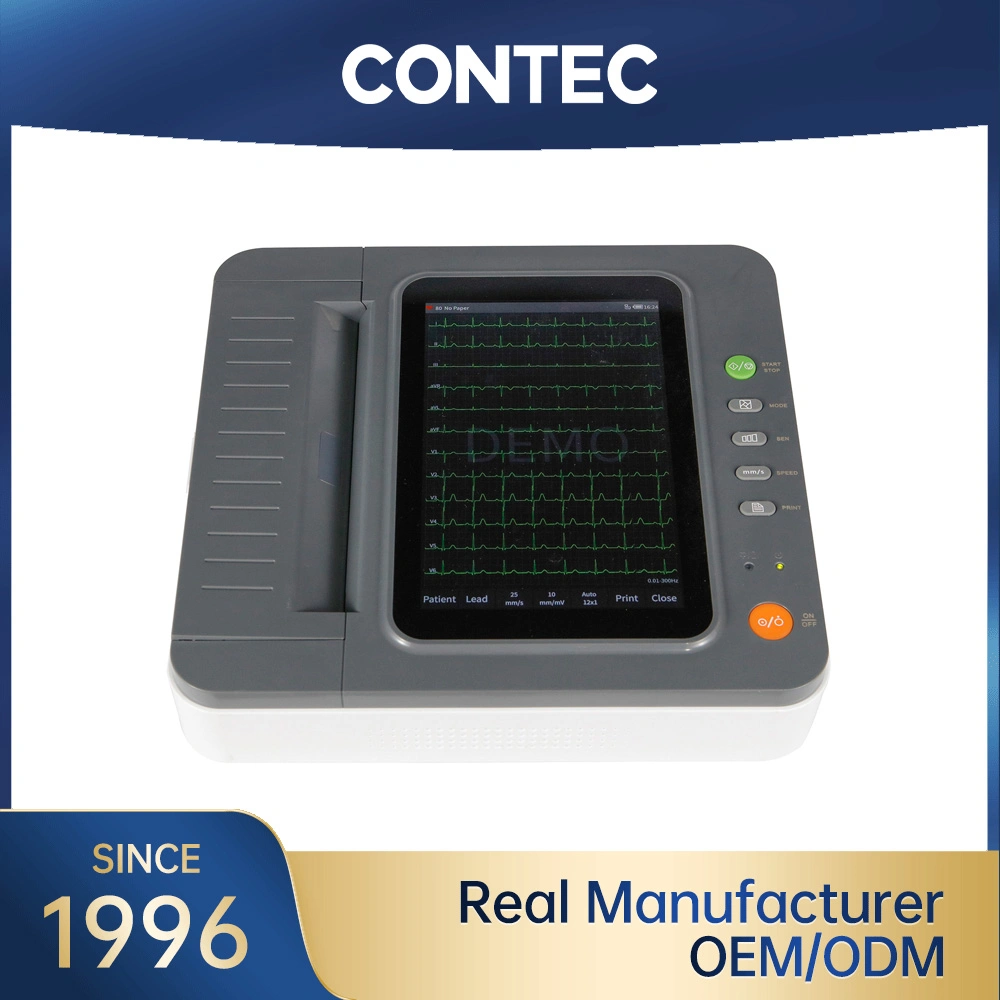 Contec External Equipment China Handle Design Electrocardiograph Monitor ECG Machine