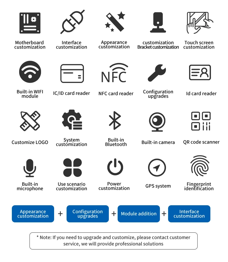 Industrial HMI Monitor External Antennas HDMI Audio Switch Mic VGA DC RS232 Industrial Touchscreen Monitor