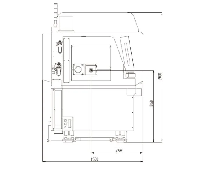 CNC Lathe Machine Tool Tc326m Fanuc System Simple and Logical Operation