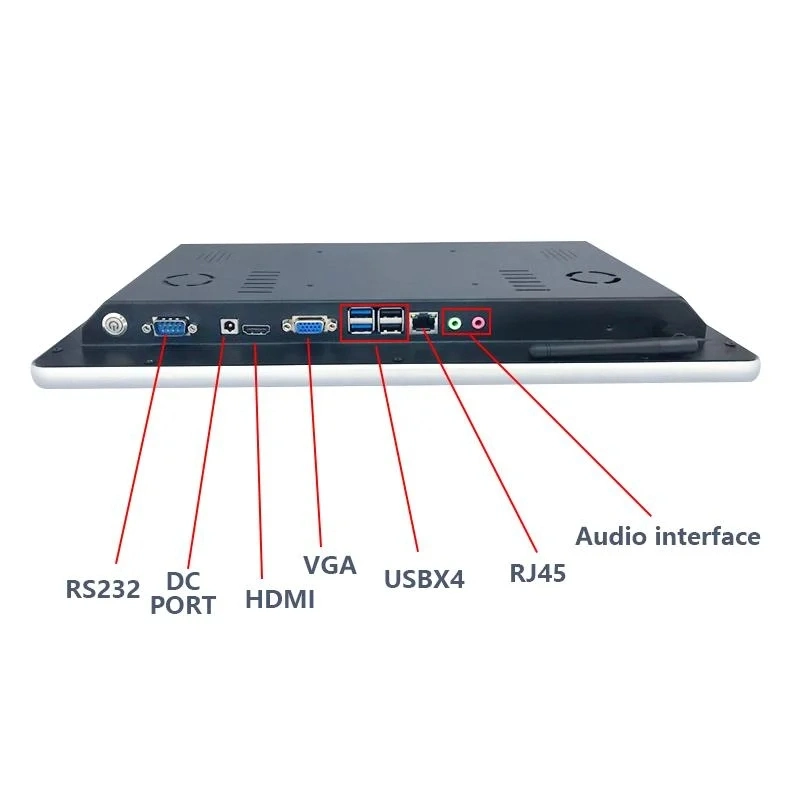 Touch Monitor Open Frame Capacitive Touch Screen Monitor with Waterproof with PLC HMI