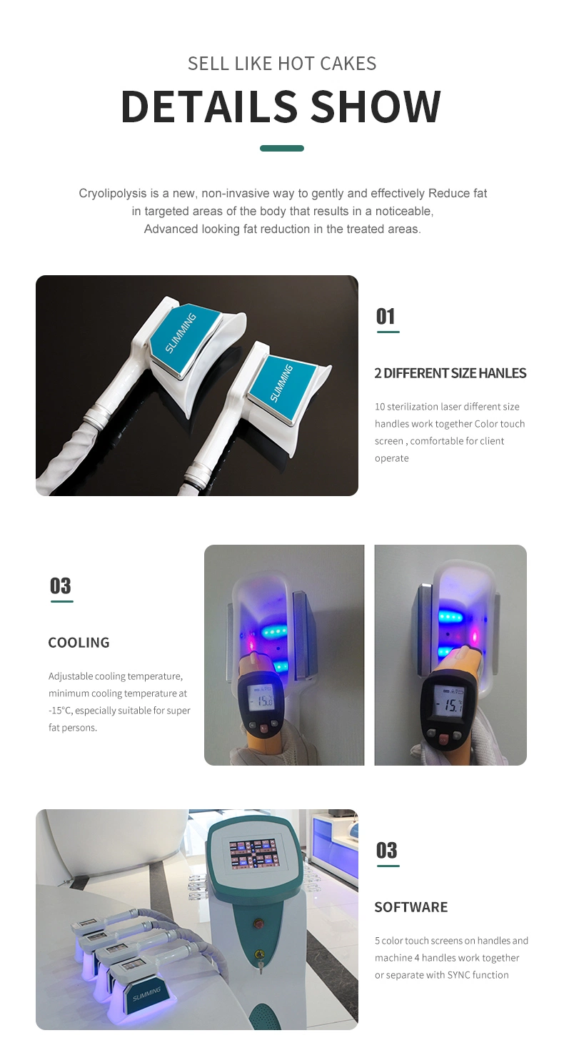 China Manufacturer Four Cryolipolysis Machine for Sale/Criolipolisis Machine Cryolipolysis