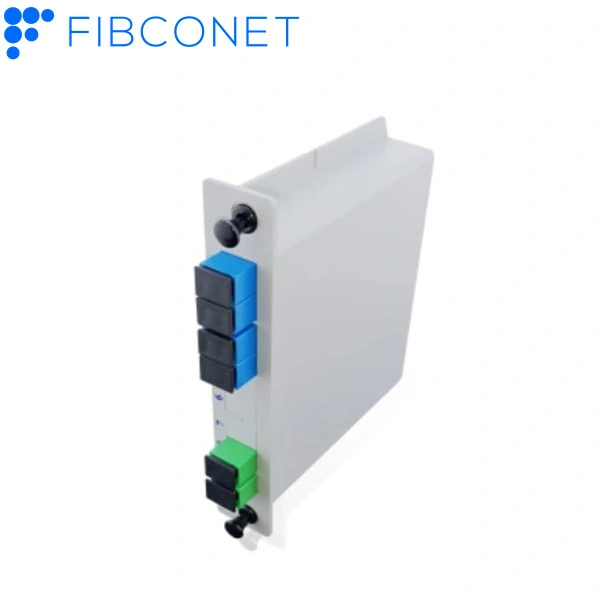 FTTH Fiber Optic PLC Splitter 2X4 APC/Upc Sc Lgx PLC