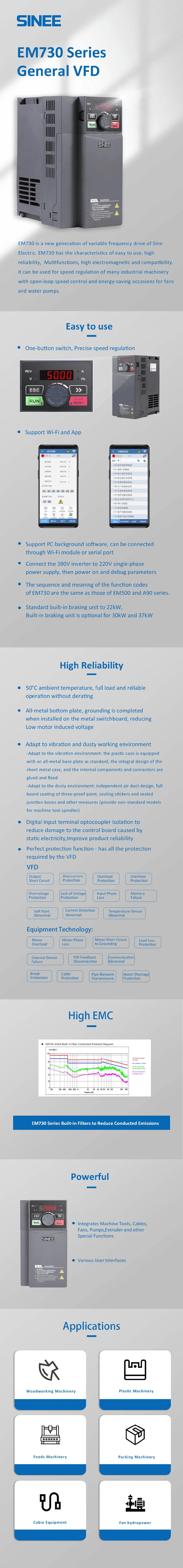 Economical Model VFD Drive Frequency of Inverter for Single Phase Motor