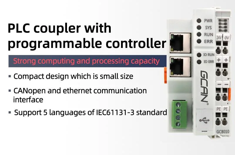 Gcan-PLC Controller RS485 RS232 Industrial All-in-One Programmable Logic Controller PLC