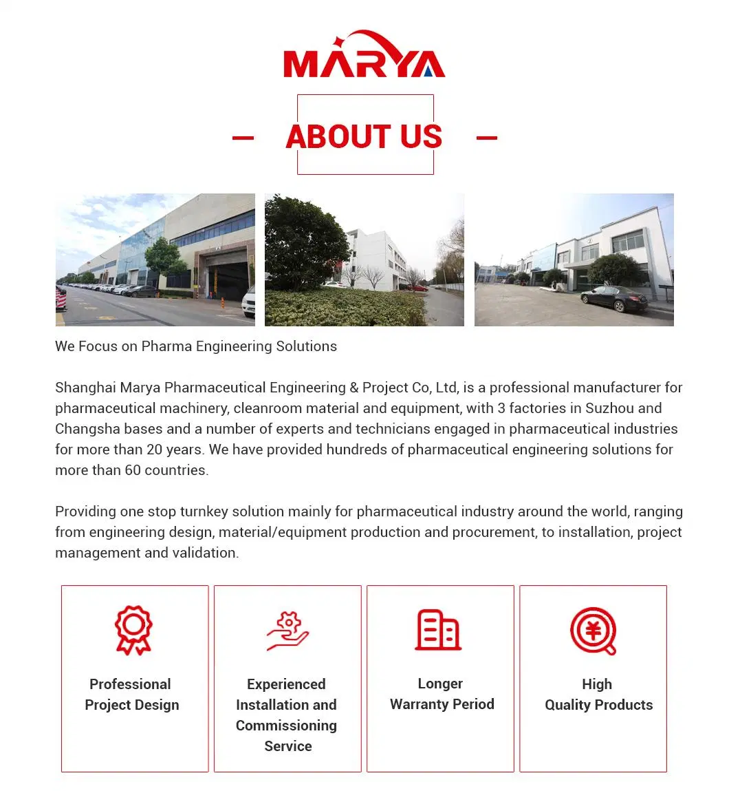 Marya Automatic Sterile Bfs Machine Pharmaceutical PLC Control Blowing Filling Sealing System GMP