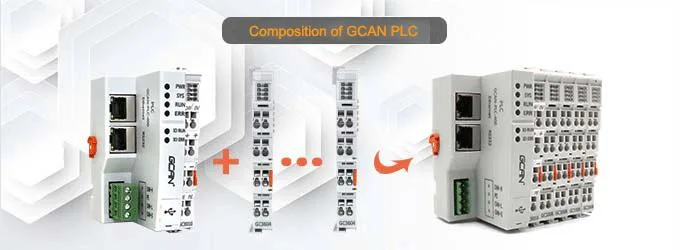 Gcan China Manufacturer Support HMI Industrial Control Board Programmable Logic Controller PLC