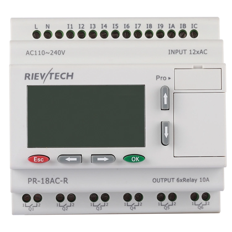 Factory Price for Programmable Logic Controller PLC for Intelligent Control (Programmable Relay PR-18AC-R-HMI)