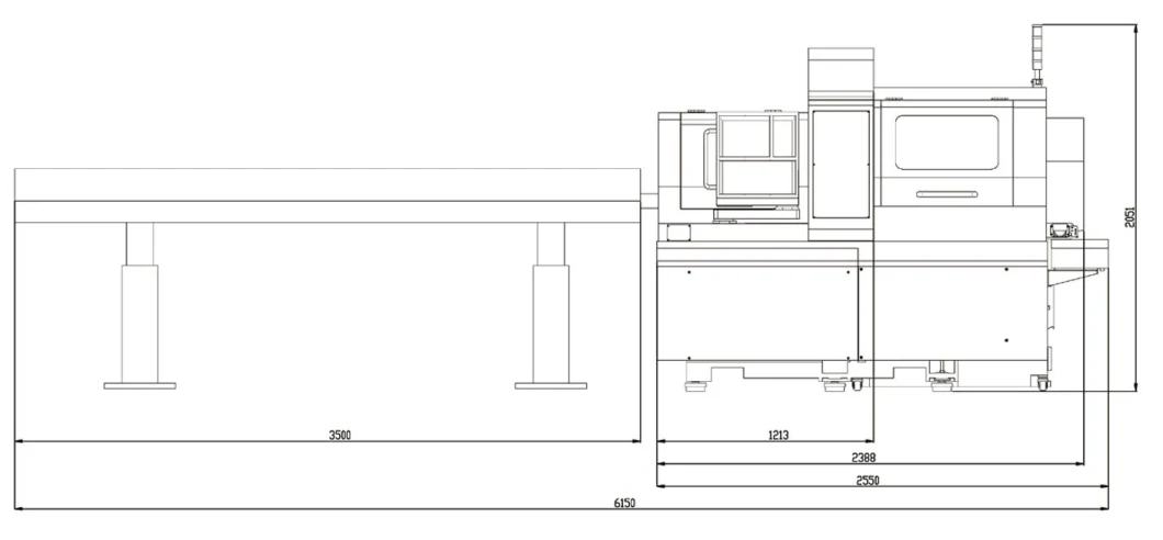 CNC Lathe Machine Tool Tc326m Fanuc System Simple and Logical Operation