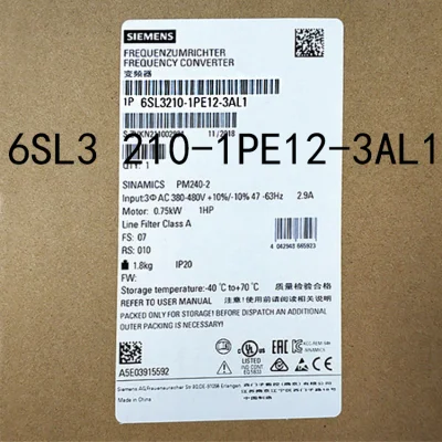 Modulo inverter Siemens Power 6SL3210-1PE12-3al1 in scatola
