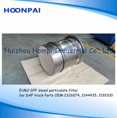 Auto Accessory Euro 6 DPF Diesel Particulate Filter e convertitori catalitici a substrato ceramico per DAF Truck Exhaust System OEM N.: 2326074, 2144435, 2192100
