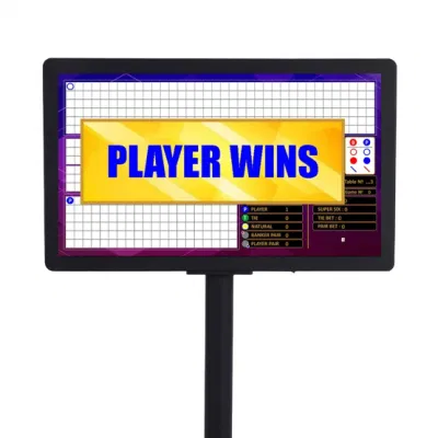 Display digitale orizzontale LCD a due lati da 27 pollici per casinò