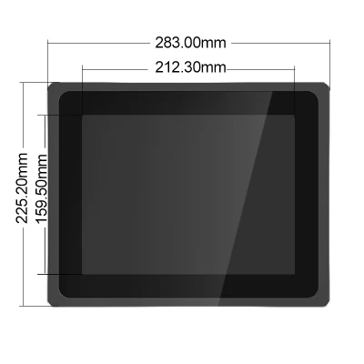 PC all-in-one X86 quad-core J1900 da 10.4 pollici Monitor touchscreen integrato pannello interfaccia Monitor LCD industriale