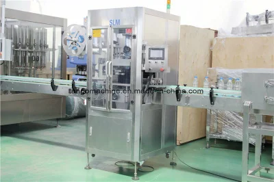Etichettatrice automatica per bottiglie con manicotto termoretraibile per la Cola dell&prime;acqua di succo