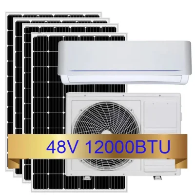 100% impianto di climatizzazione solare a split con inverter da 48 V c.c. da 12000BTU Condizione aria divisa a parete