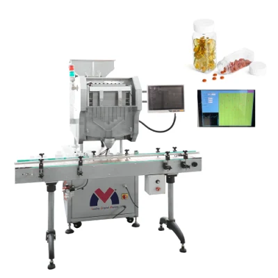 PLC vassoi multicanale contatore alimentazione vibrazioni a tre livelli gel morbido/ Dispositivo di conteggio con sensore di visione per compresse/caramelle/gommose/capsule/pill di vitamina
