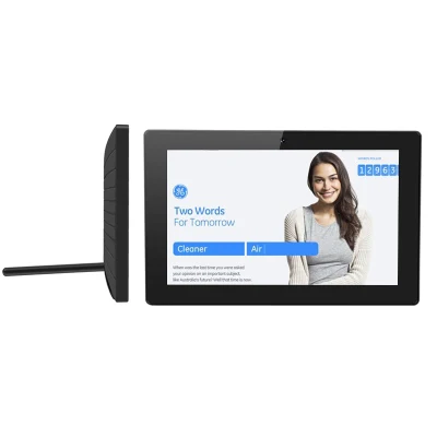 Alimentatore PoE da 10.1&quot; Android 11 Rk3566 Digital Poster LCD Display pubblicitari per il sistema di segnaletica digitale portatile con lettore touch screen