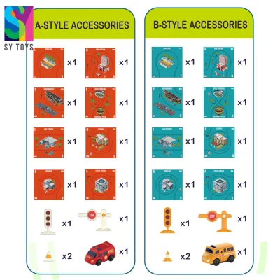 SY nuovo Hot sale puzzle magnetico Auto pista di costruzione logica Road Builder Rail Car Toy Kids Brain teasers Puzzle Rail Giocattolo per auto da corsa
