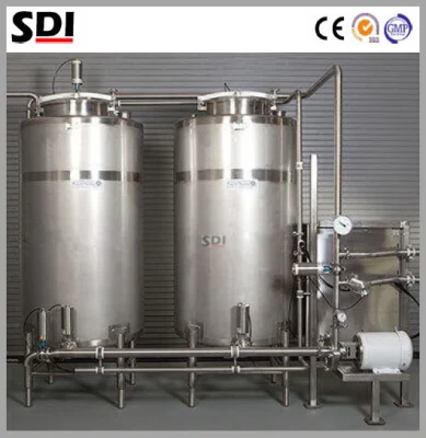 Sistema CIP in acciaio inox con controllo automatico Siemens PLC
