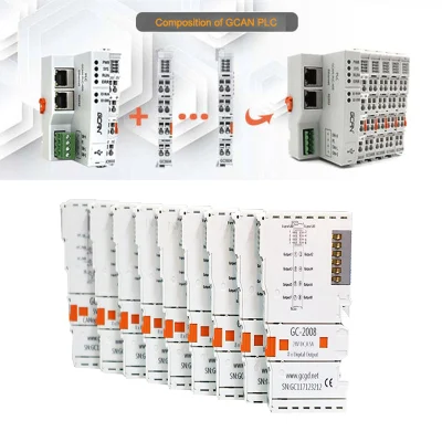 Scheda di controllo industriale per modulo relè c.c. con controller programmabile GCAN PLC PLC controller logico programmabile