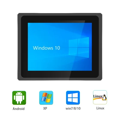PC all-in-one X86 quad-core J1900 da 10.4 pollici Monitor touchscreen integrato pannello interfaccia Monitor LCD industriale