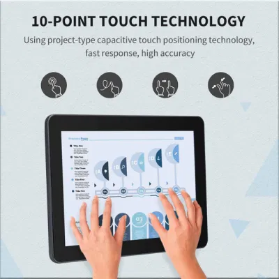  Touchwo a parete capacitivo Android Windows 7 pollici 7 10 pollici 101 Monitor con display LCD industriale con pannello a sfioramento HMI
