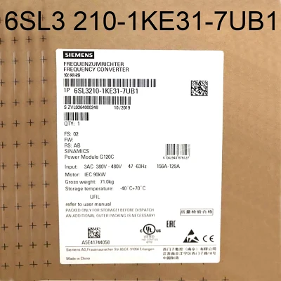  Inverter per modulo di potenza Siemens 6SL3210-1ke31-7ub1