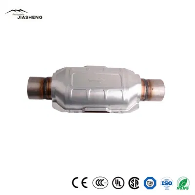 Convertitore catalitico universale di ingresso/uscita da 2.5&quot;, convertitore catalitico Euro V di prima classe Catalizzatore di scarico metallico Grade convertitore catalitico automatico
