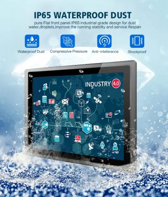 10.1 12 15 15.6 17 18 19 21.5 pollici senza fusibile PC Touch Panel industriale per macchine di produzione CNC