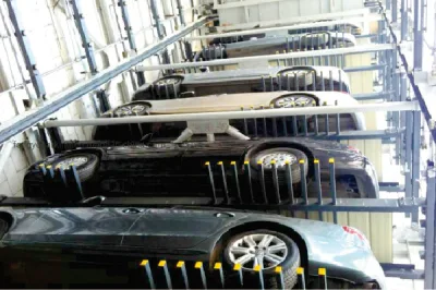  Sistema di parcheggio Puzzle con movimento aereo a 9 piani controllato da PLC