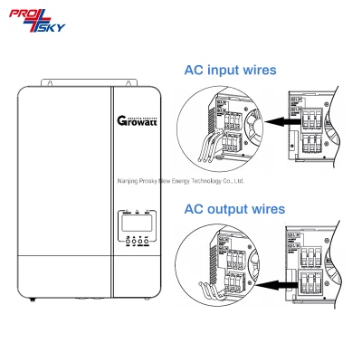 Growatt inverter ibrido MPPT Fotovoltaico SPF3500 es SPF5000 es 3kw Inverter di potenza solare trifase da 5 kw 10 kW integrato macchina accesa Inverter di accumulo di energia fuori rete