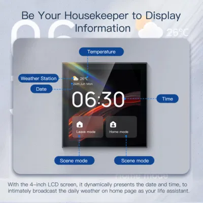 Pannelli di controllo Smart Home schermo a sfioramento con Alexa integrato sostituire Amazon Alexa Acho DOT
