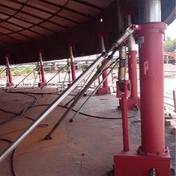 Sistema di sollevamento idraulico avanzato automatico del serbatoio con comando PLC