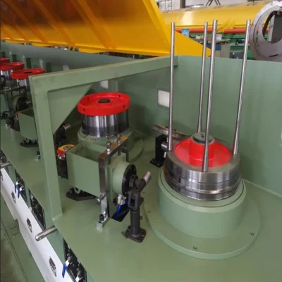 Ricottura PLC ad alta velocità a doppio filo intermedio a bassa rumorosità Macchine da disegno Produttori fornitore impianto per acciaio Ottone rame Filo di alluminio