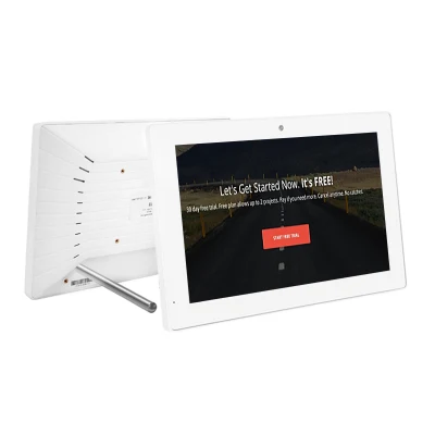 Alimentatore PoE da 10.1&quot; Android 11 Rk3566 Digital Poster LCD Display pubblicitari per il sistema di segnaletica digitale portatile con lettore touch screen