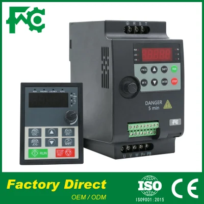 Mini convertitore di frequenza monofase 50Hz 60Hz uscita c.a. 0,75kw VFD a piccola potenza da 220 V/380 V.