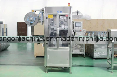Etichettatrice automatica con manicotto termoretraibile quadrato per bottiglie