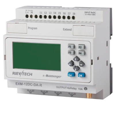 Prezzo di fabbrica controllore logico programmabile GSM/SMS/GPRS PLC (Relè programmabile per controllo intelligente EXM-12DC-da-R-HMI)