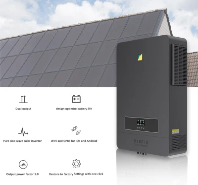  Inverter ibrido ad alta frequenza da 10,2 kw inverter a onda sinusoidale pura