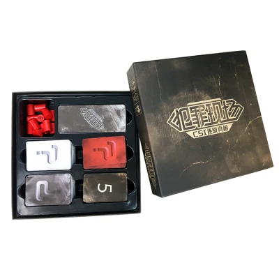  Carte da gioco personalizzabili in vendita a caldo scheda logica di ragionamento 0,45 mm Gioco di carte con hard box