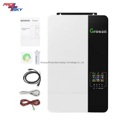  Growatt inverter ibrido MPPT Fotovoltaico SPF3500 es SPF5000 es 3kw Inverter di potenza solare trifase da 5 kw 10 kW integrato macchina accesa Inverter di accumulo di energia fuori rete