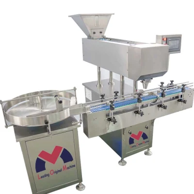 PLC vassoi multicanale contatore alimentazione vibrazioni a tre livelli gel morbido/ Dispositivo di conteggio con sensore di visione per compresse/caramelle/gommose/capsule/pill di vitamina