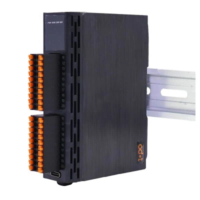 Sistema Modbus-TCP Io per controllo PLC, 2-4 slot Io, terminali a molla, doppia porta Ethernet, schermo LED, 24 V C.C.