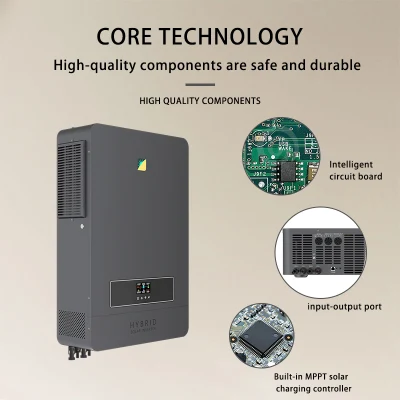 Inverter ibrido ad alta frequenza da 10,2 kw inverter a onda sinusoidale pura