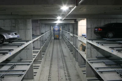 Sistema di parcheggio Puzzle con movimento aereo a 9 piani controllato da PLC