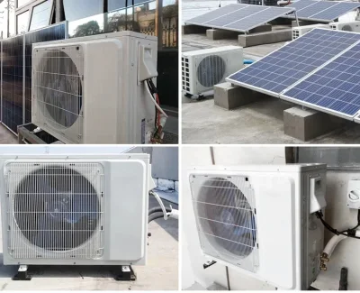 100% impianto di climatizzazione solare a split con inverter da 48 V c.c. da 12000BTU Condizione aria divisa a parete