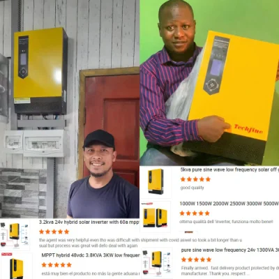 Inverter di potenza Techfine pure Sine Wave per sistemi solari ibridi Inverter solare