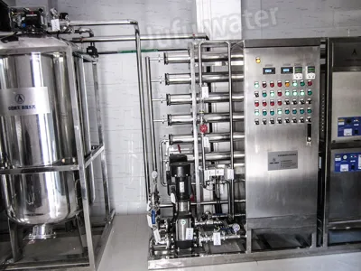 Impianto di depurazione acqua PLC 500 lph trattamento acqua sistema di osmosi inversa